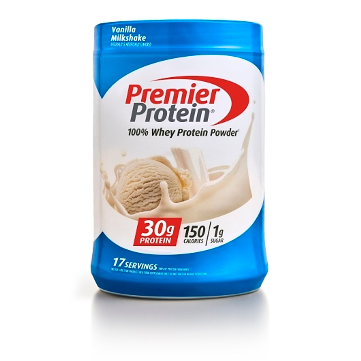 Premier Protein Vanilla 100% Whey Protein Powder, 23.3 Ounce, 4 Per Case