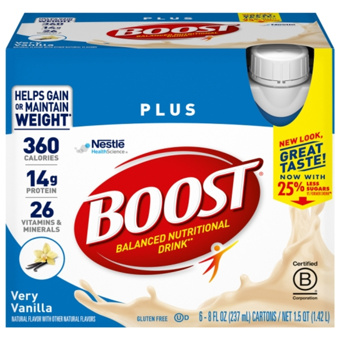 Boost Plus Vanilla, 8 Fluid Ounce, 24 Per Case
