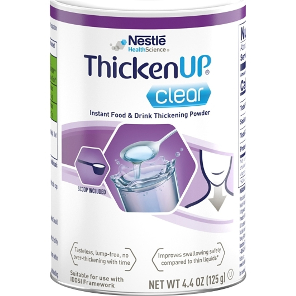 Nestle ThickenUp Clear Food and Drink Thickening Powder,  4.409 Ounce, 12 Per Case