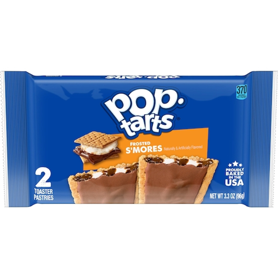 Kellogg Pop-Tarts Frosted Open & Fold Display S mores Pastry, 3.3 Ounces, 6 Per Box, 12 Per Case