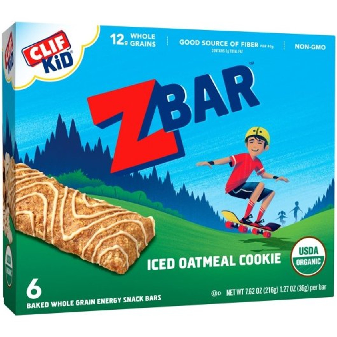 Clif Zbar Iced Oatmeal Cookie, 7.62 Ounces, 9 Per Case