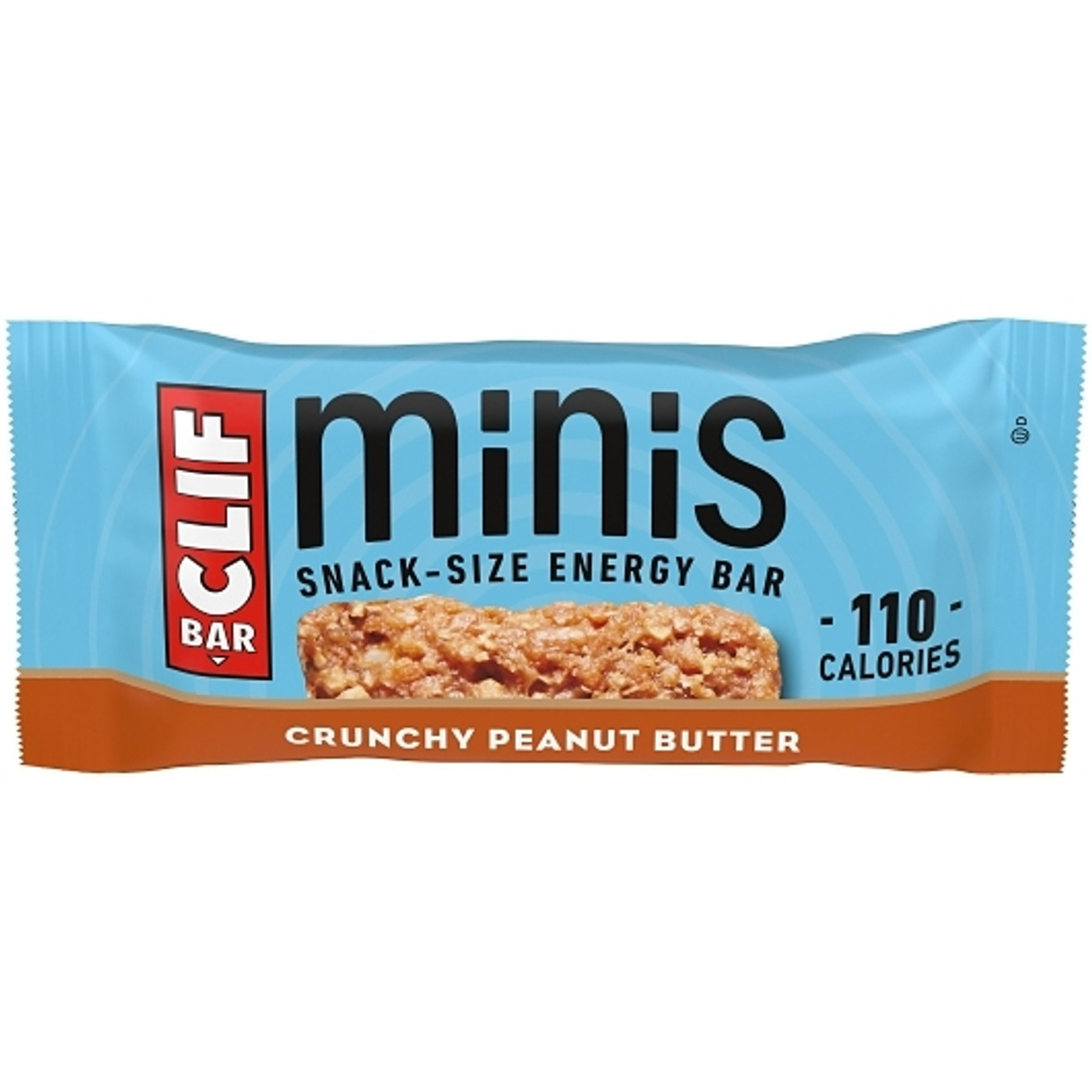 Clif Minis Crunchy Peanut Butter Energy Bar, 0.99 Ounce, 10 Per Box, 9 Per Case