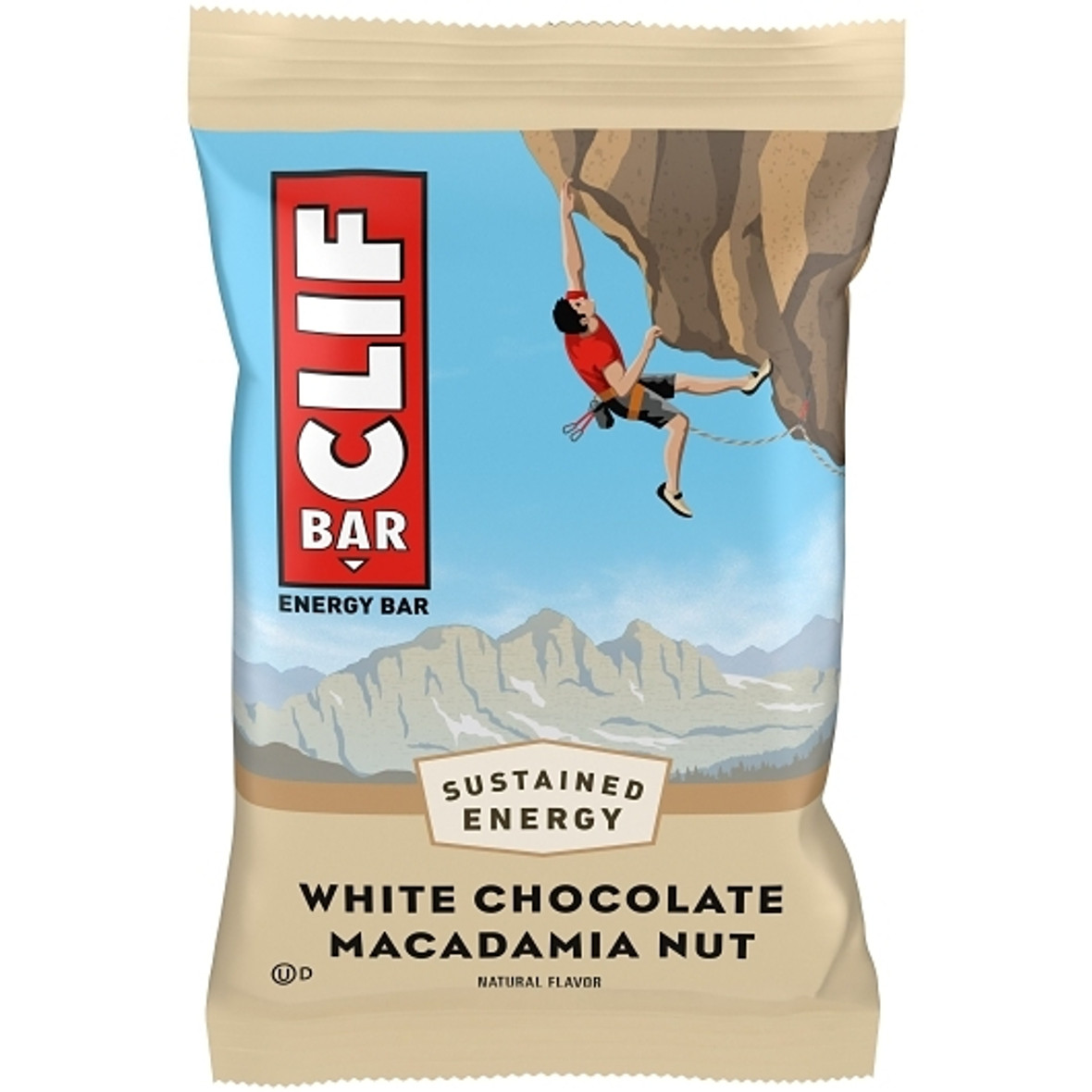 Clif White Chocolate Macadamia Nut Energy Bar, 2.4 Ounce, 10 Per Box, 4 Per Case