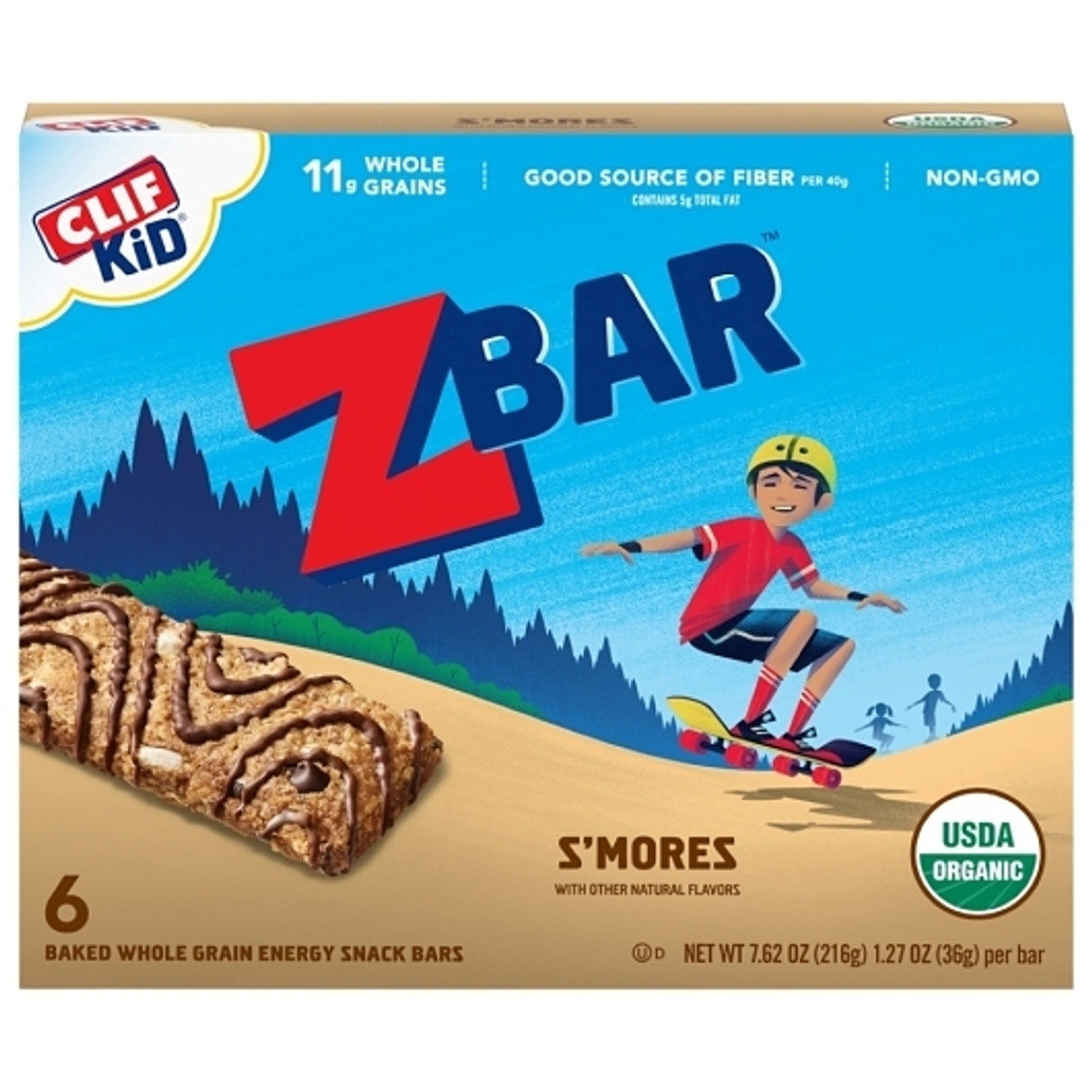 Clif Zbar Smores Energy Bar, 7.62 Ounce, 9 Per Case