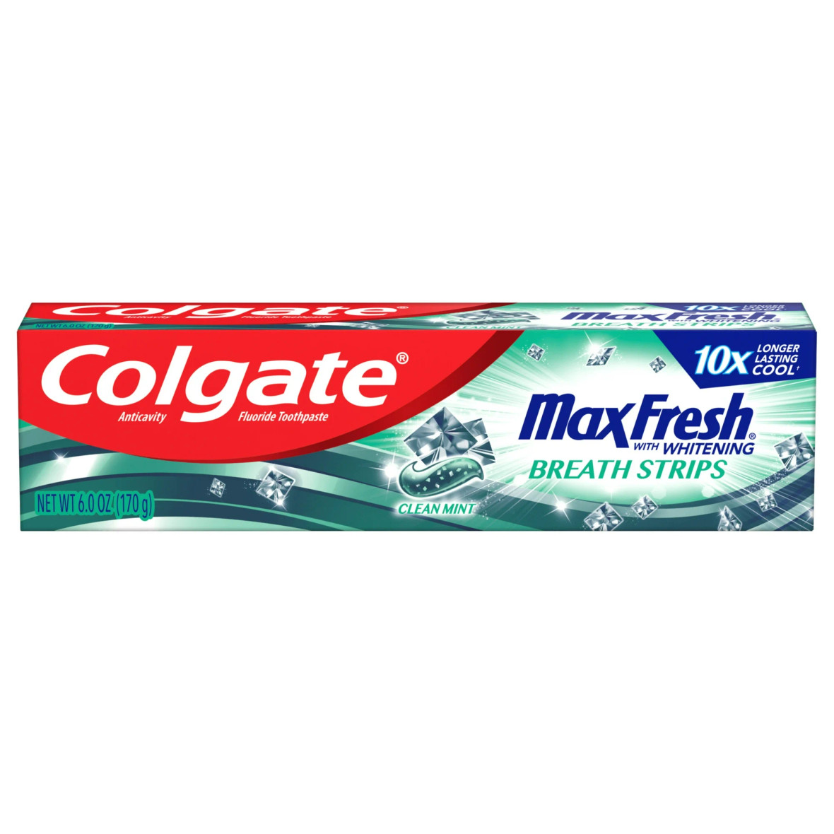 Colgate Max Fresh Toothpaste Clean Mint, 6.3 Ounces, 24 Per Case