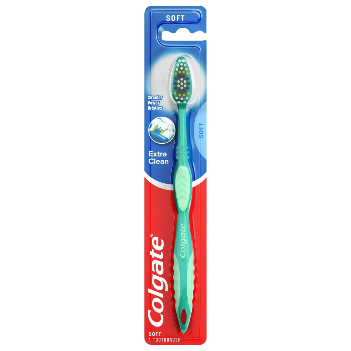 Colgate Adult Soft Bristle Extra Clean Manual Toothbrush, 72 Per Case
