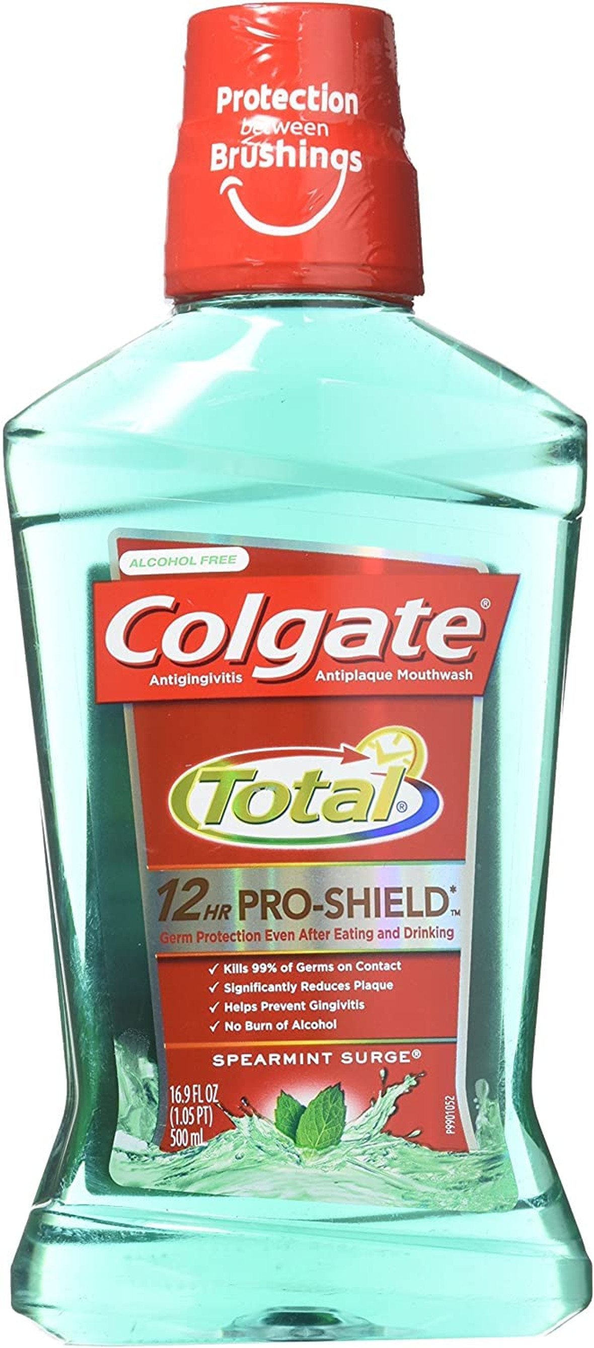Colgate Total Advanced Pro-Shield Spearmint Surge Mouthwash, 16.9 Fluid Ounces, 6 Per Case