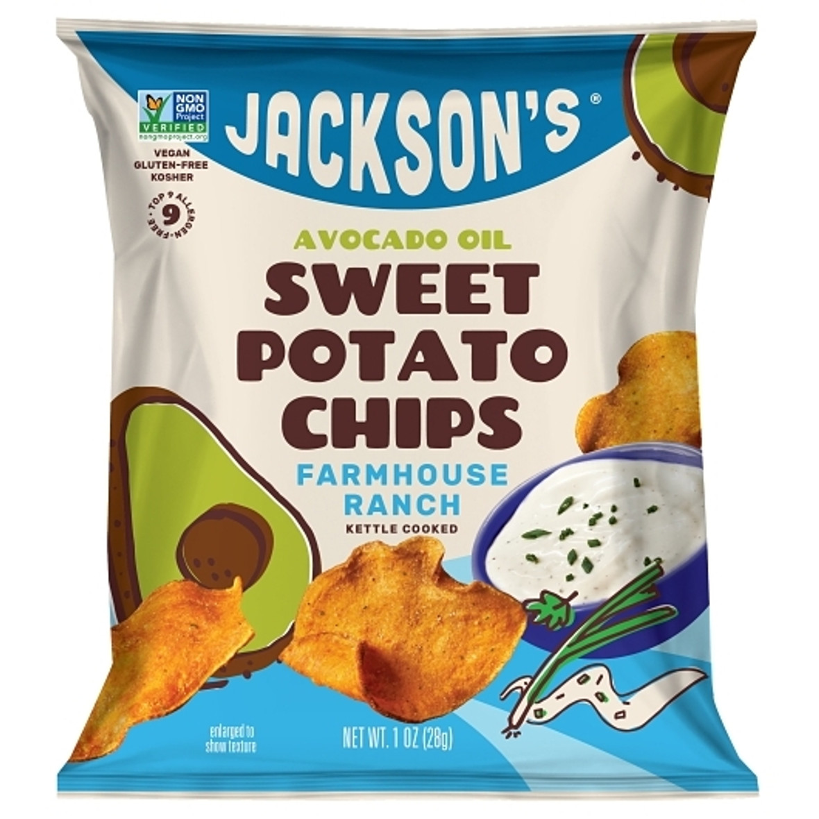 Jacksons Honest Sweet Potato Avocado Oil Farmhouse Ranch, 50 Per Case