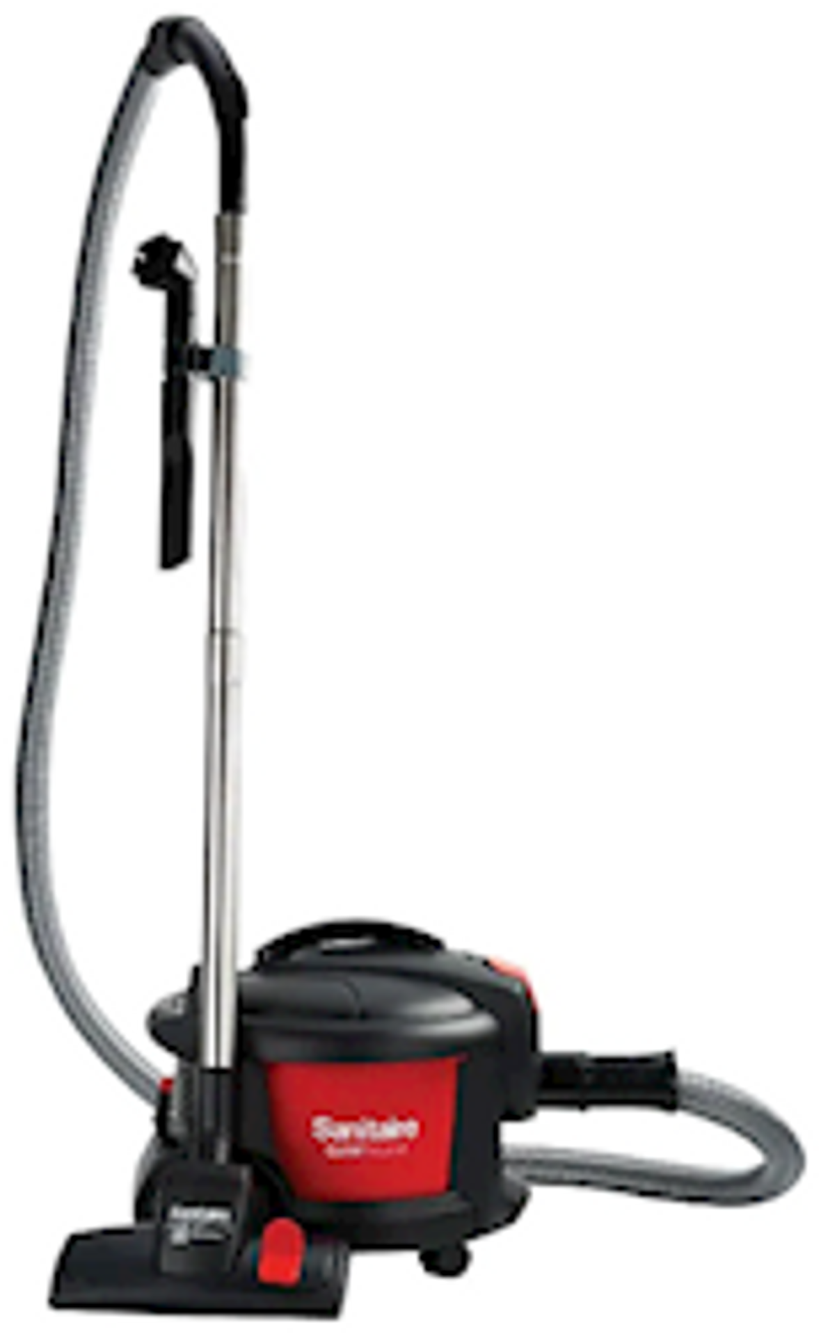Sanitaire SC3700A Quiet Clean Canister Vacuum, Red/Black, 9.0 Amp, 11" Cleaning Path