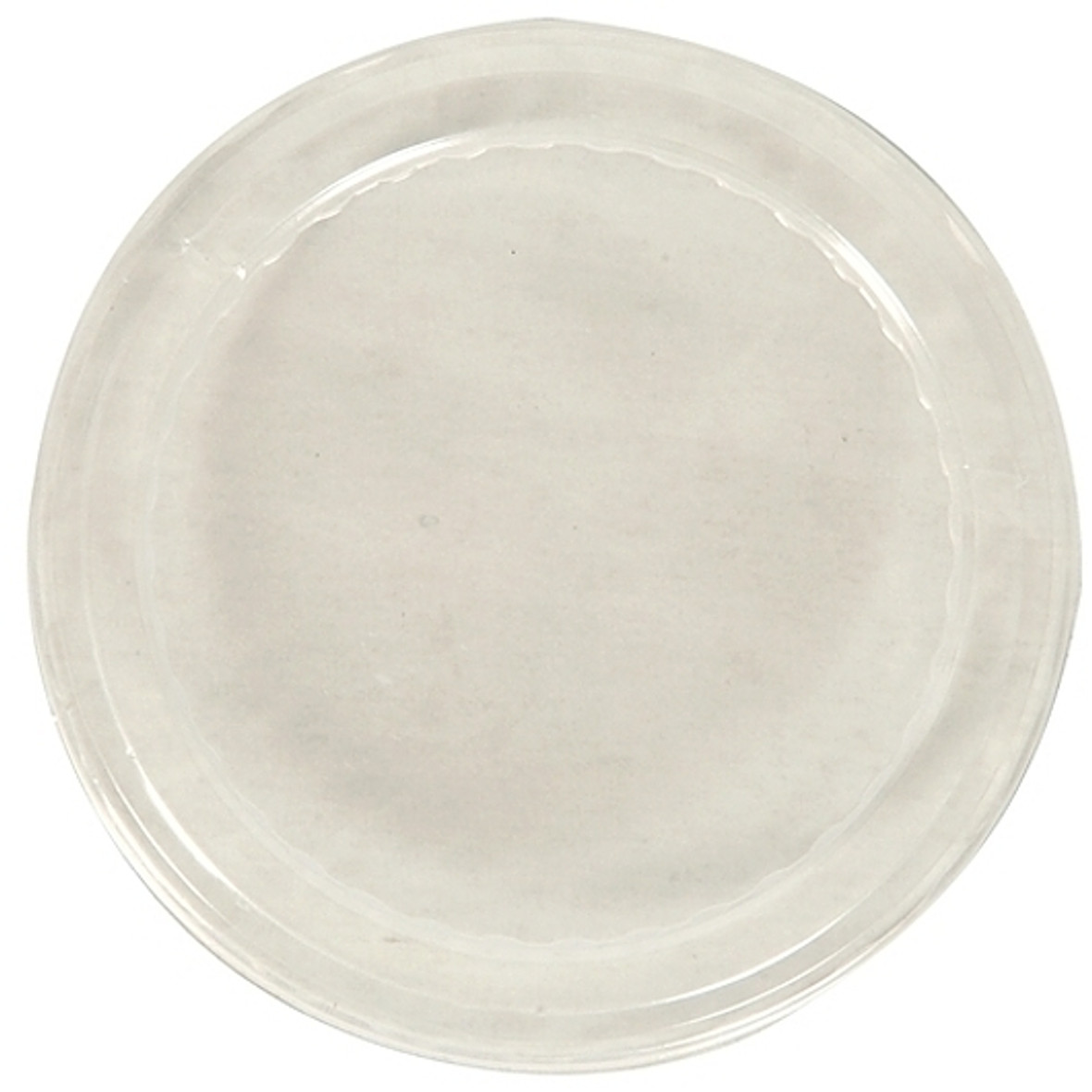 Dixie Lid Flat Clear Plastic Fits 5 And 8 Ounce Plastic Dessert Dishes, 50 Count, 10 Per Case