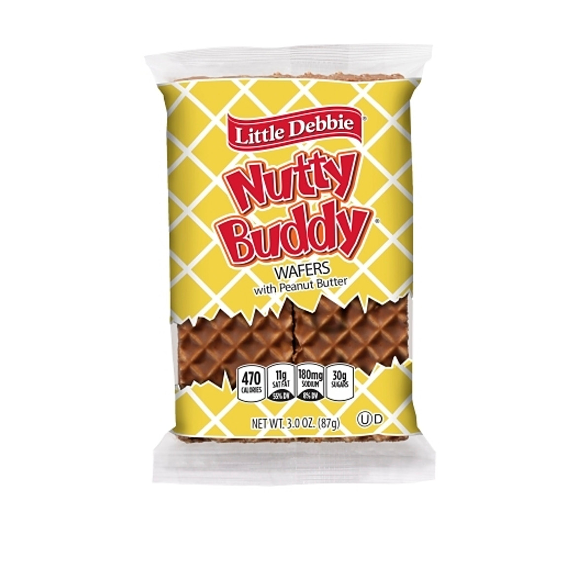 Little Debbie Vending Nutty Buddy Bar, 3 Ounce, 6 Per Pack, 12 Per Case