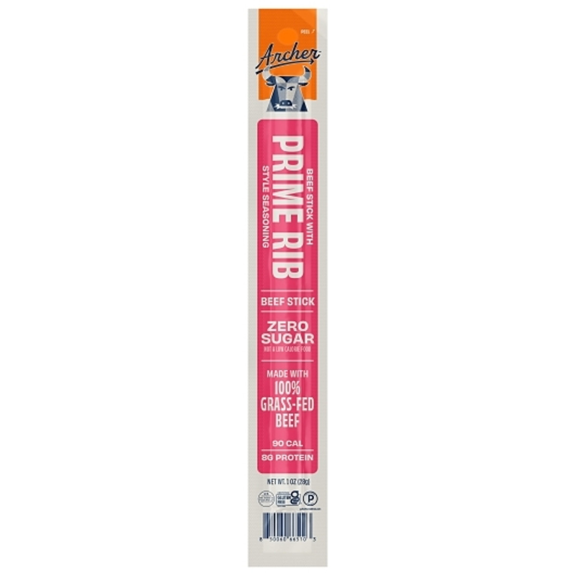 Country Archer Jerky Co Prime Rib Style Beef, 1 Ounce, 18 Per Pack, 6 Per Case