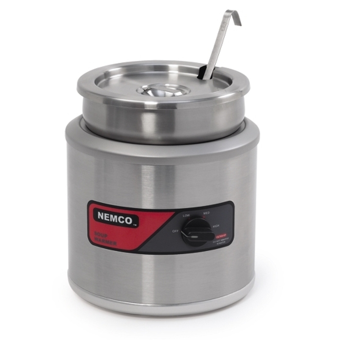 Nemco 6100A 7 Qt Countertop Food Warmer – Commercial Round Soup Warmer, Stainless Steel