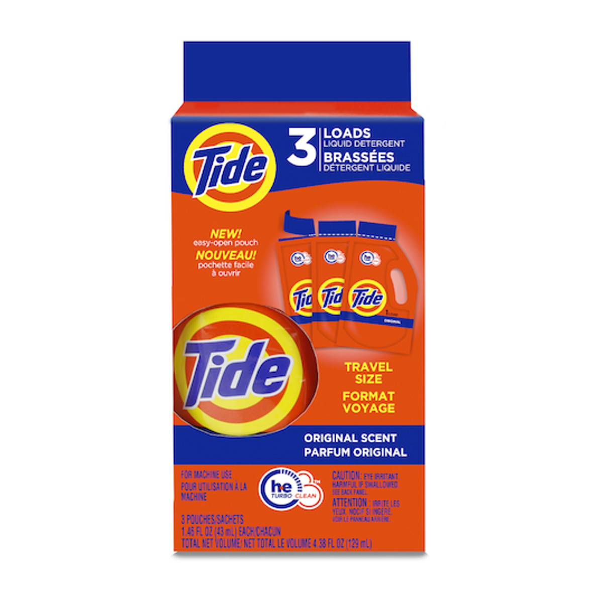 Tide Original Scent Detergent Liquid, 3 Pack, 24 Per Case