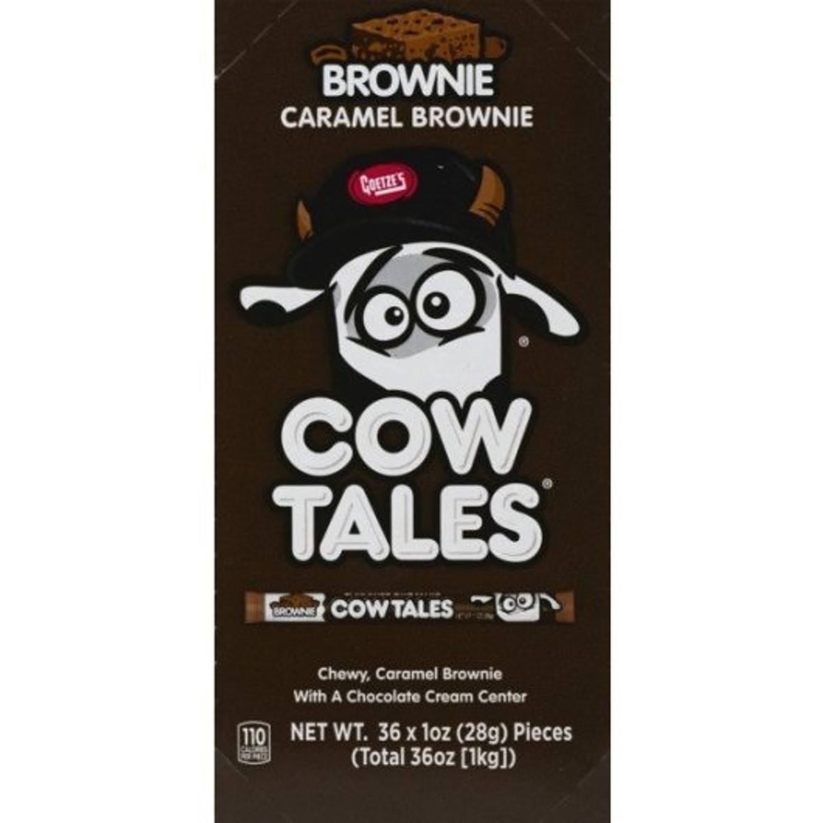 Goetze Cow Tales Caramel Brownie, 1 Ounce, 432 Per Case