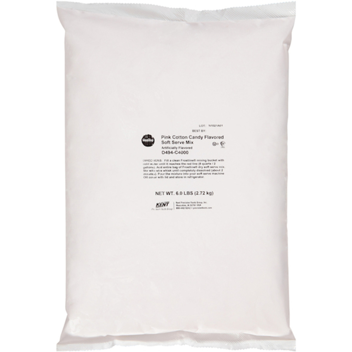 Frostline Pink Cotton Candy Soft Serve Mix, 6 Pounds, 6 Per Case