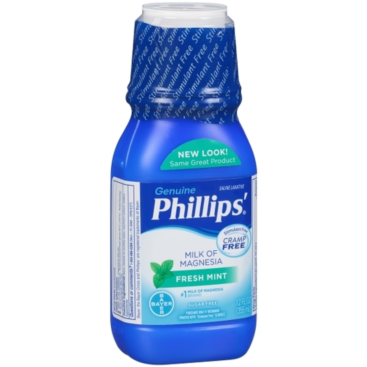 Phillips Milk Of Magnesia Mint, 12 Fluid Ounce, 4 Per Pack, 3 Per Case