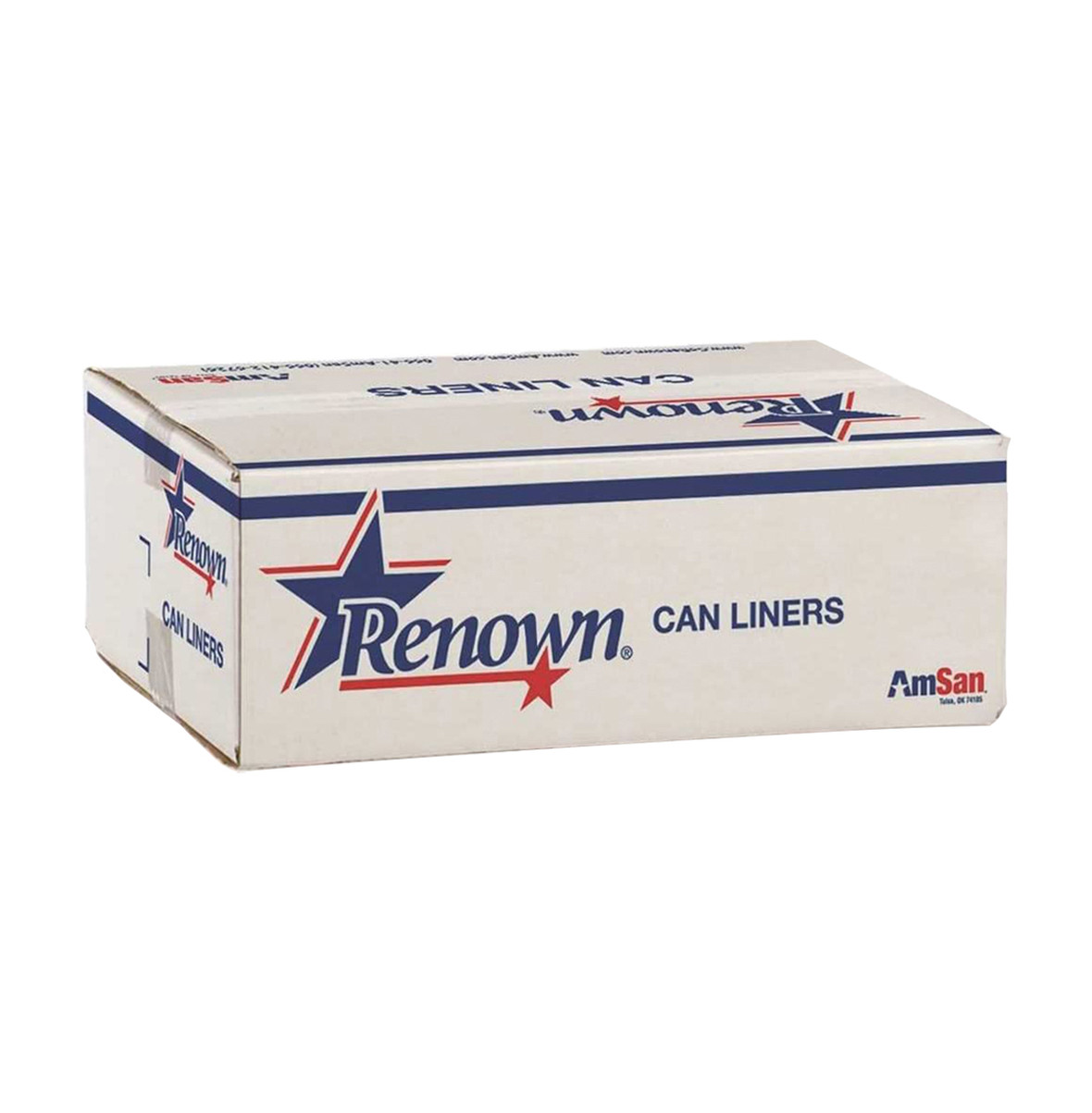 Renown Trash Can Liners, 56 Gallon, Natural