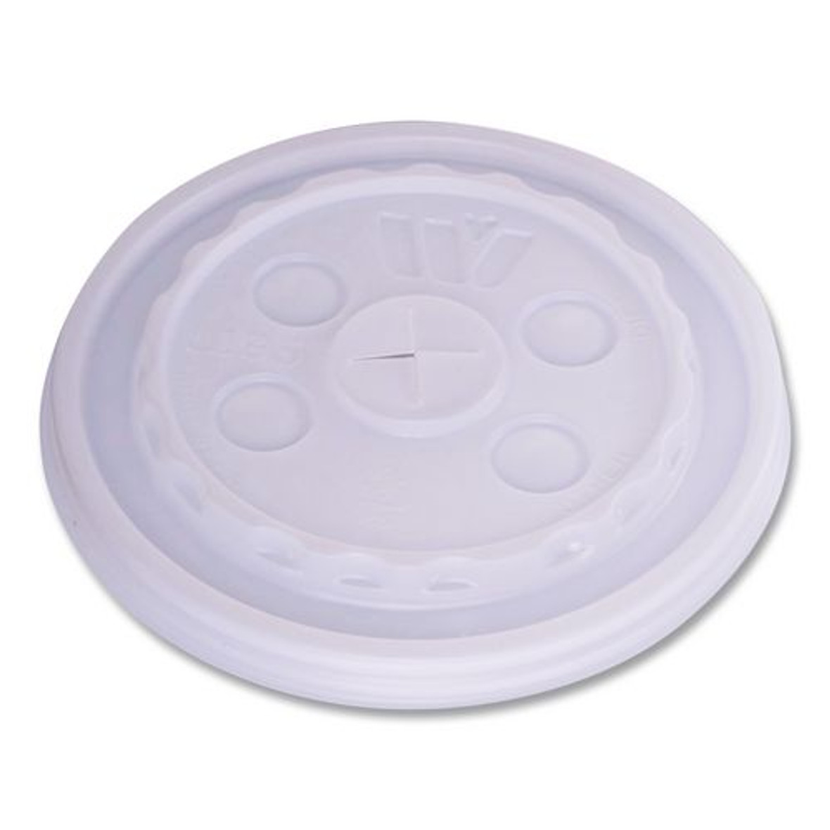 Plastic Lids for Foam Cups and Bowls, Slotted, Fits 12 oz to 24 oz Cold Cups, Translucent, 1,000/Carton