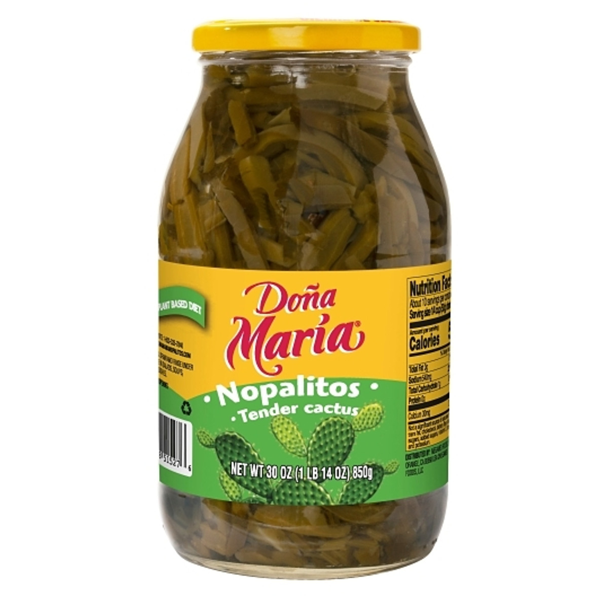 Dona Maria Nopalitos Pepper Sliced, 30 Ounces, 12 Per Case Dona Maria Nopalitos Pepper Sliced, 30 Ounces, 12 Per Case