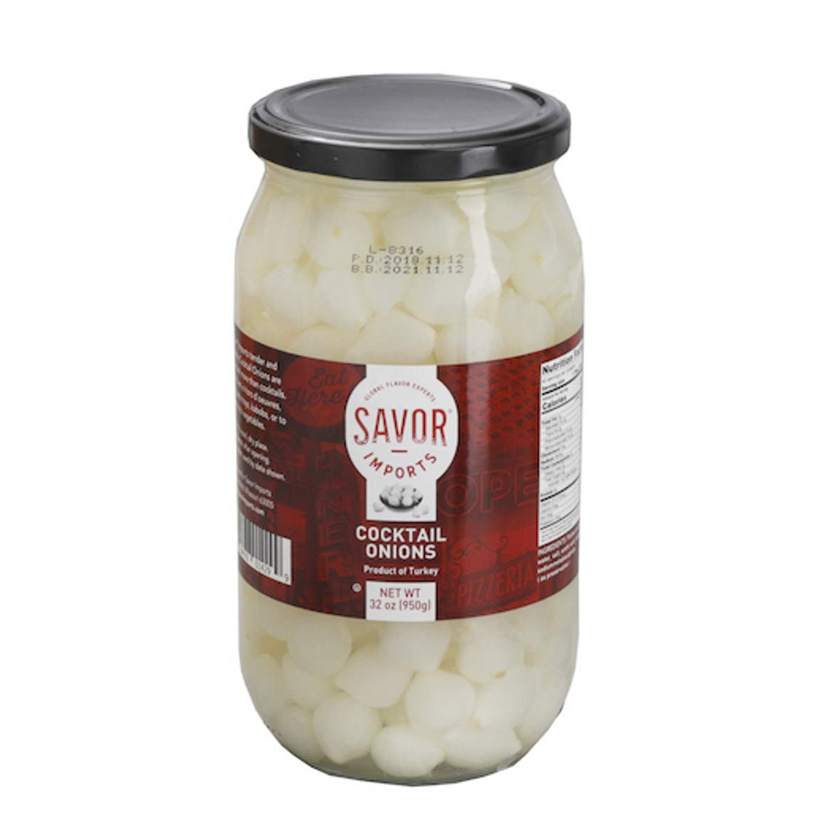 Savor Imports Cocktail Onions, 32 Ounce, 6 Per Case Savor Imports Cocktail Onions, 32 Ounce, 6 Per Case