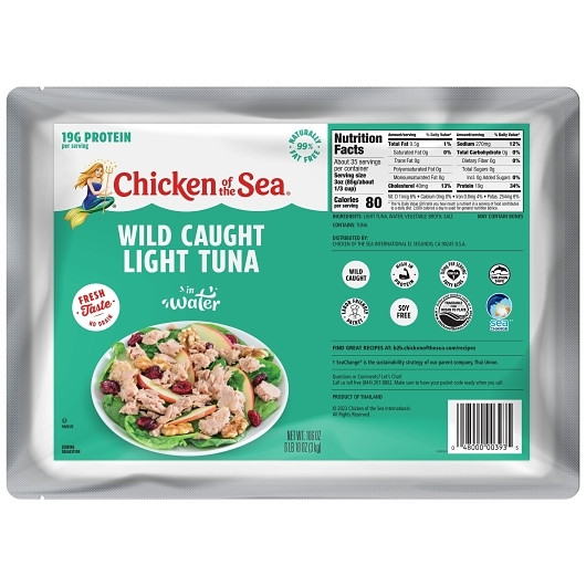 Chicken Of The Sea Premium Light Tuna Pouch, 106 Ounces, 4 Per Case