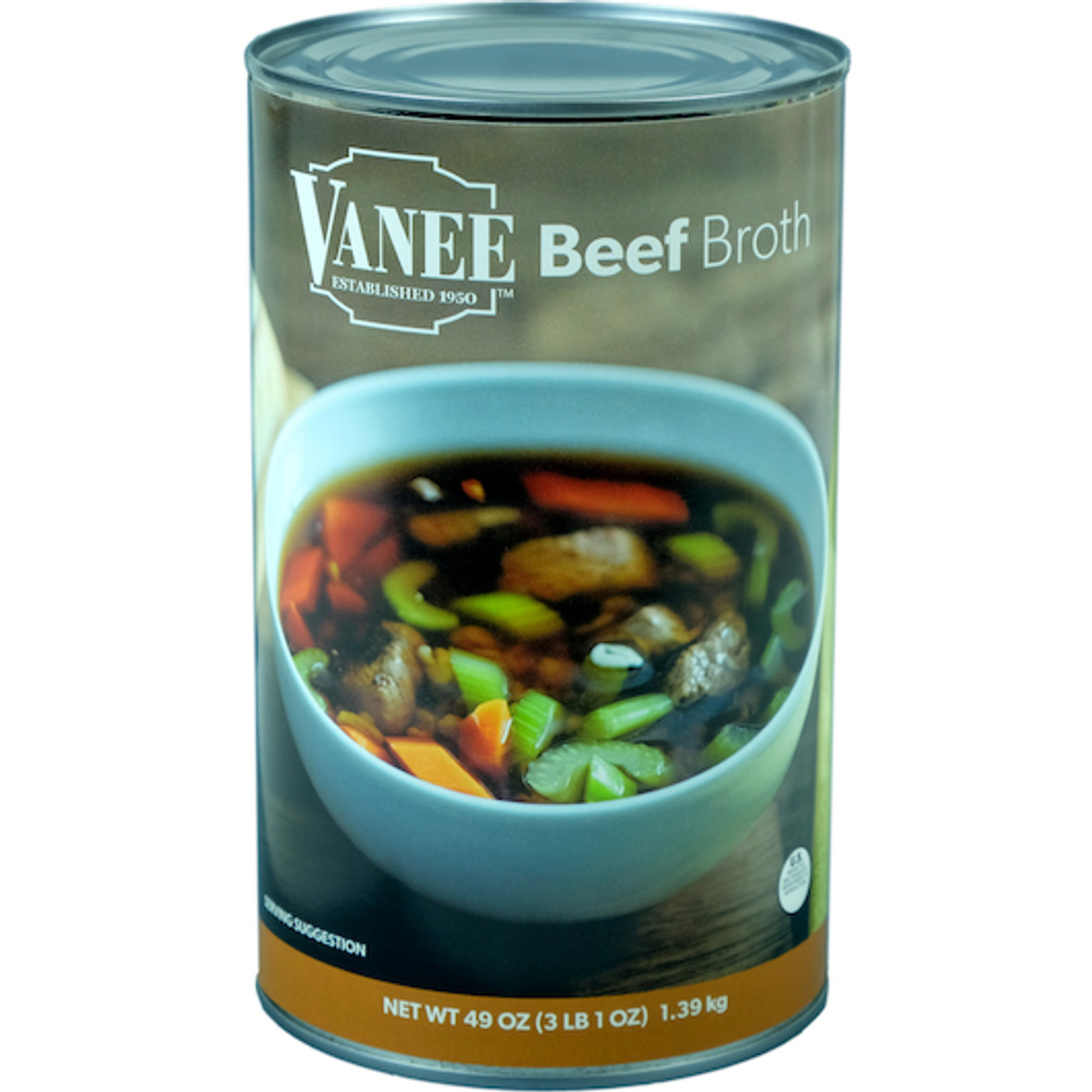Vanee Beef Broth, 49 Ounces, 12 Per Case