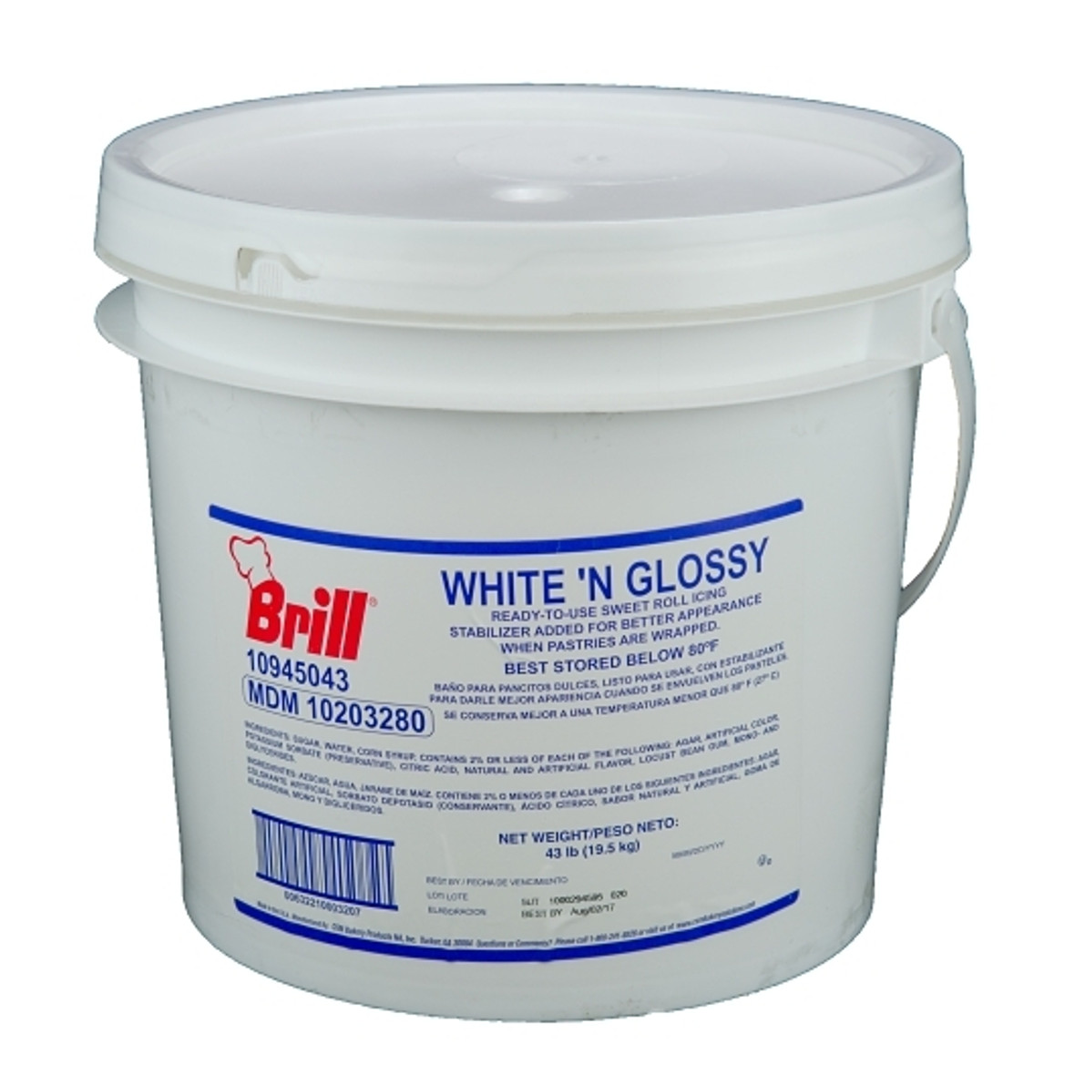 Brill White n Glossy Icing, 43 Pound Brill White n Glossy Icing, 43 Pound