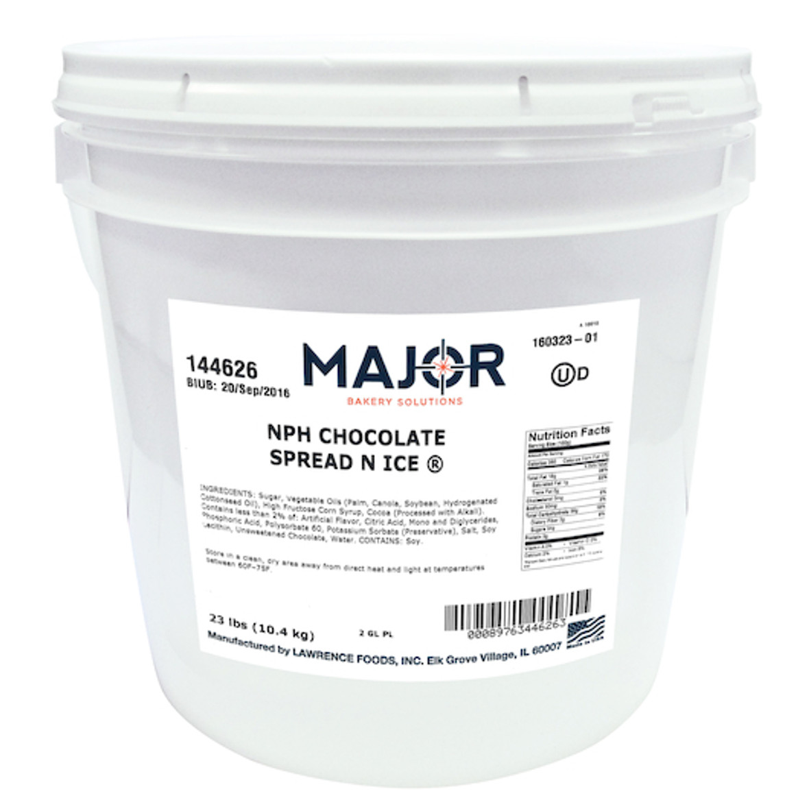 Major Bakery Solutions Nph Chocolate Spread-N-Ice, 23 Pound Major Bakery Solutions Nph Chocolate Spread-N-Ice, 23 Pound