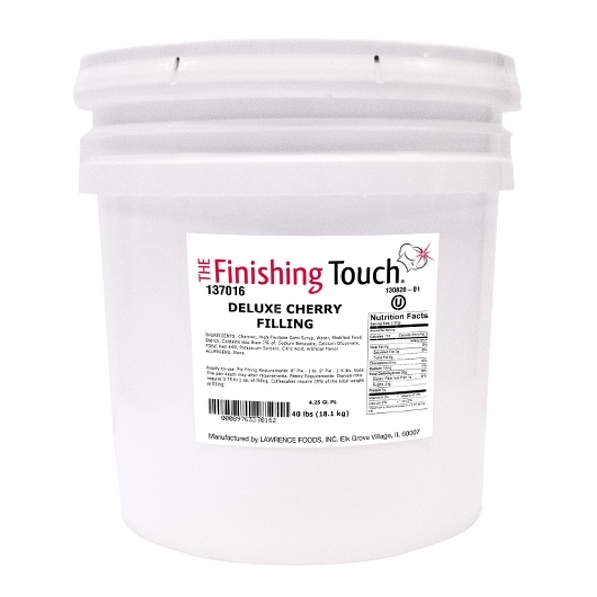 The Finishing Touch Deluxe Cherry Filling, 40 Pounds The Finishing Touch Deluxe Cherry Filling, 40 Pounds