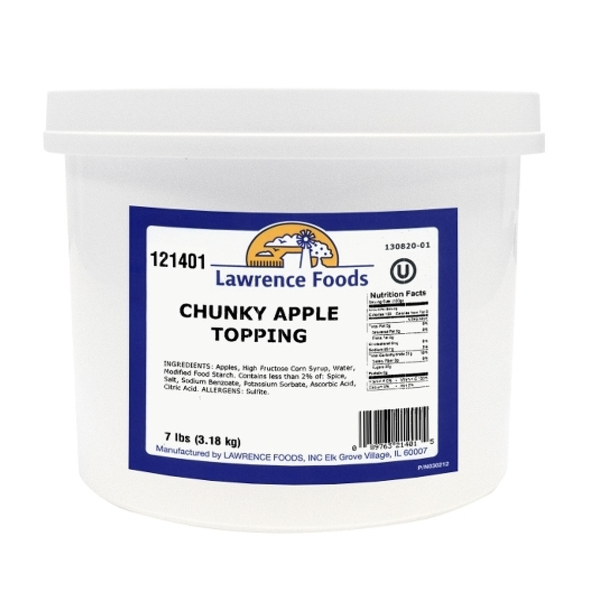 Lawrence Foods Chunky Apple Topping, 7 Pounds, 4 Per Case Lawrence Foods Chunky Apple Topping, 7 Pounds, 4 Per Case