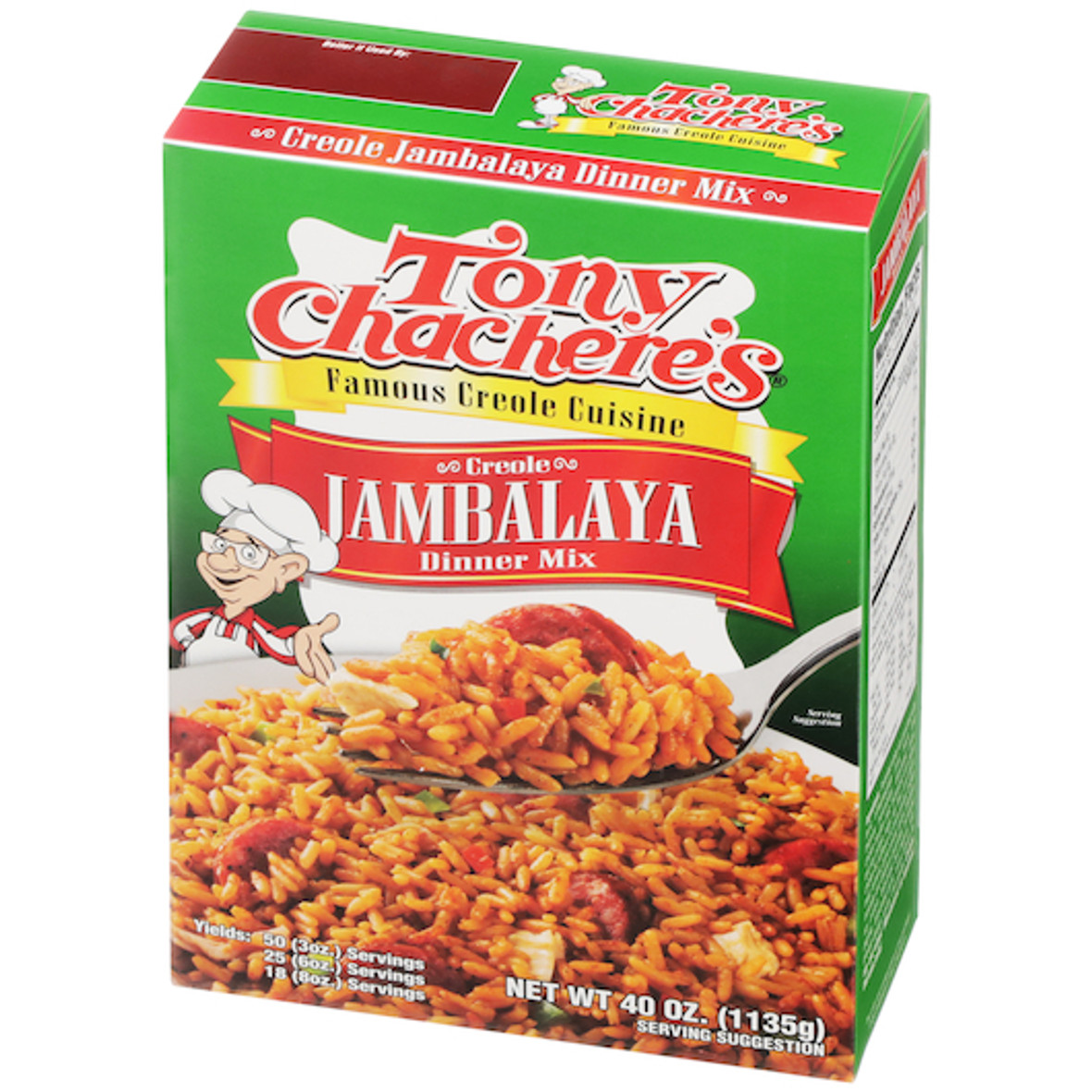 Tony Chacheres Creole Foods Jambalaya Mix, 40 Ounces, 8 Per Case Tony Chacheres Creole Foods Jambalaya Mix, 40 Ounces, 8 Per Case
