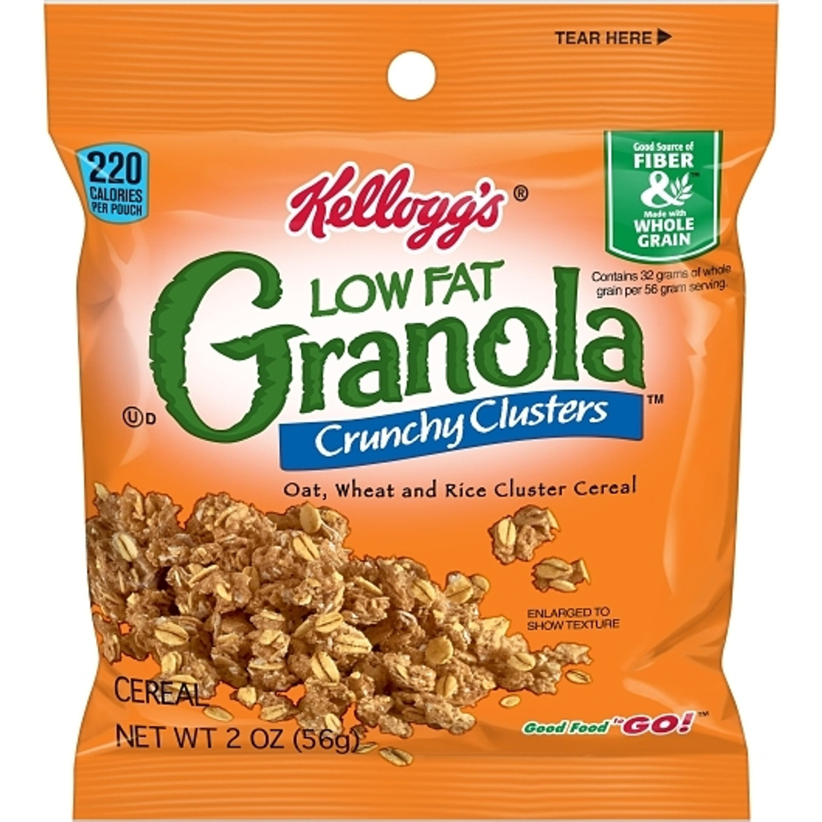 Kellogg Low Fat Granola Cereal, 2 Ounce, 48 Per Case Kellogg Low Fat Granola Cereal, 2 Ounce, 48 Per Case