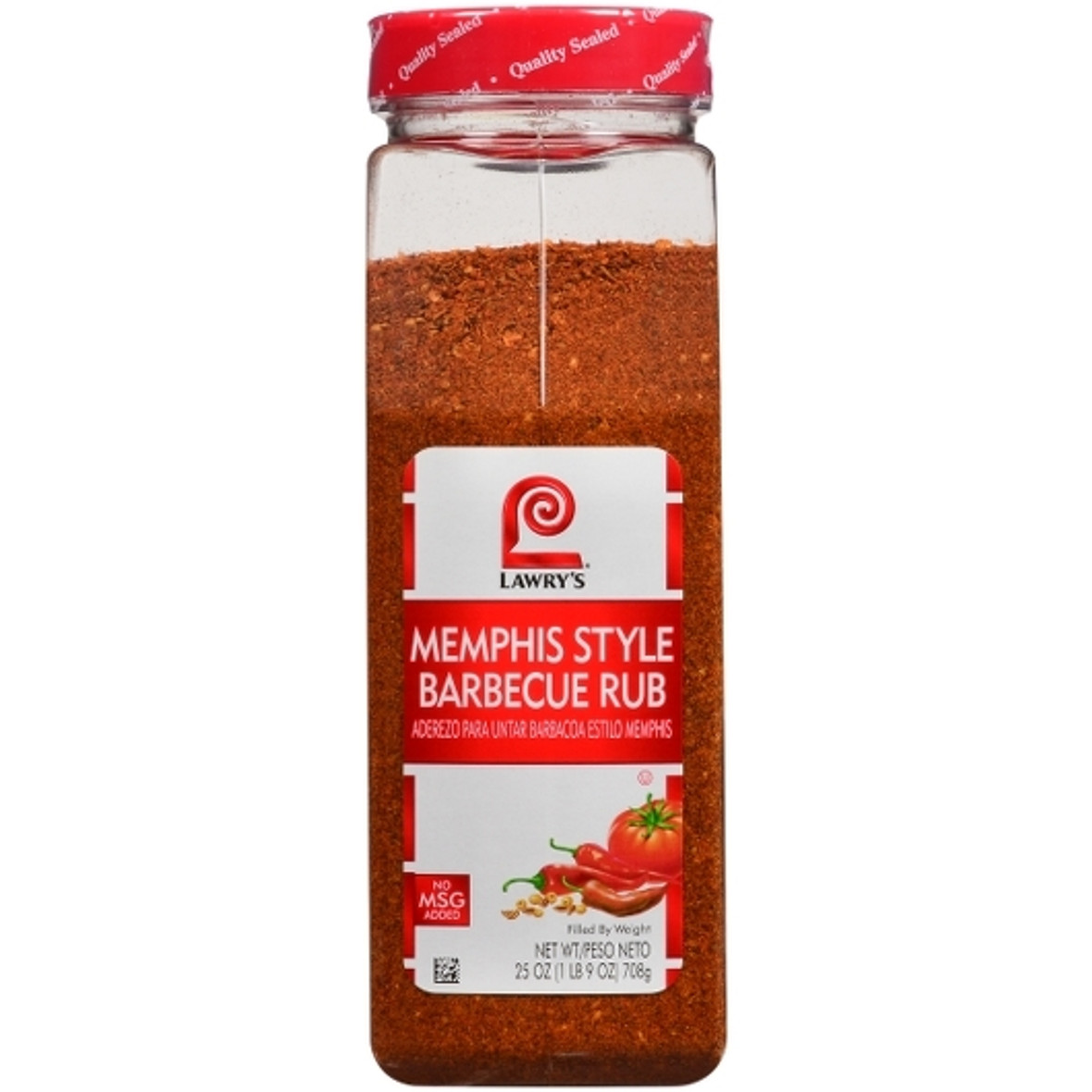 Lawry's Memphis Barbecue Rub, 25 Ounce, 6 Per Case
