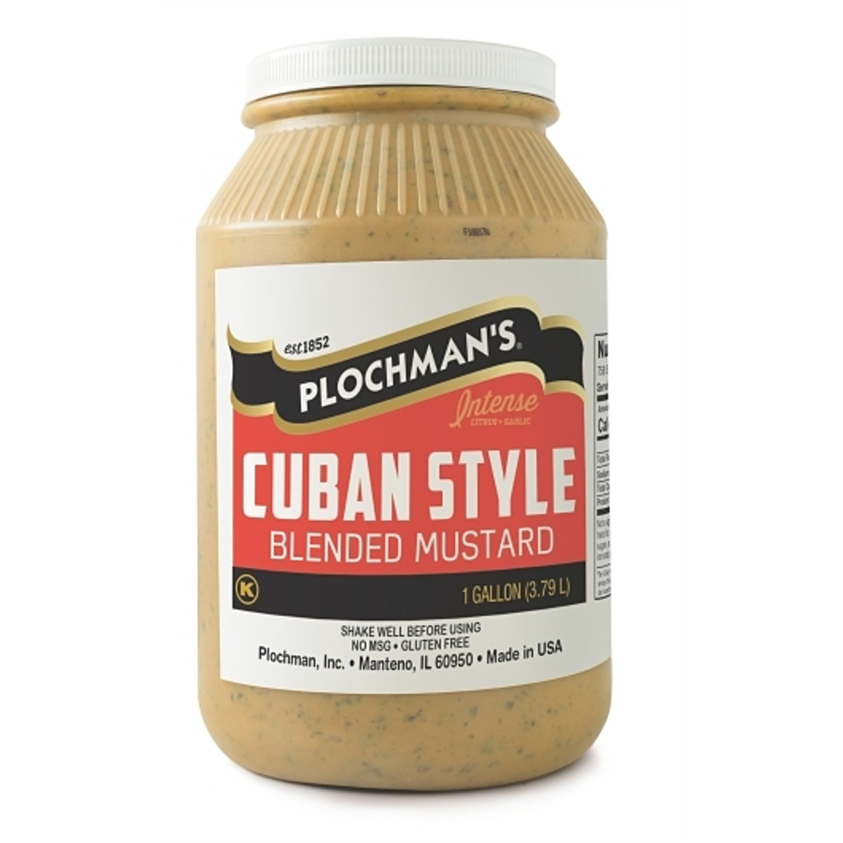 Plochman's Cuban Mustard Bulk, 1 Gallon, 2 Per Case