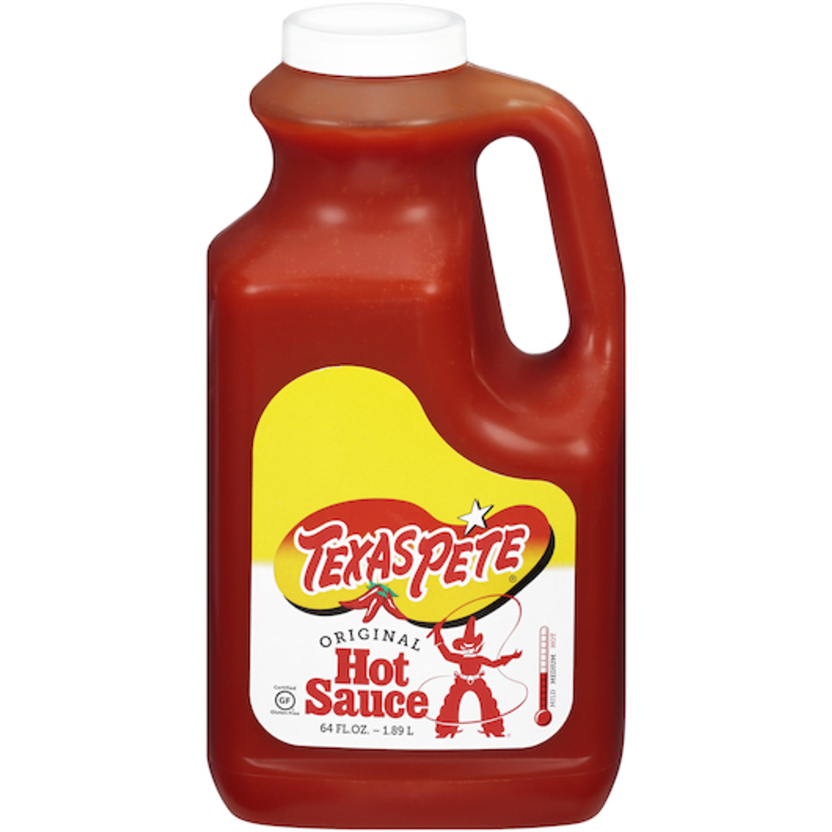 Texas Pete Original Hot Sauce Bulk, 0.5 Gallon, 4 Per Case