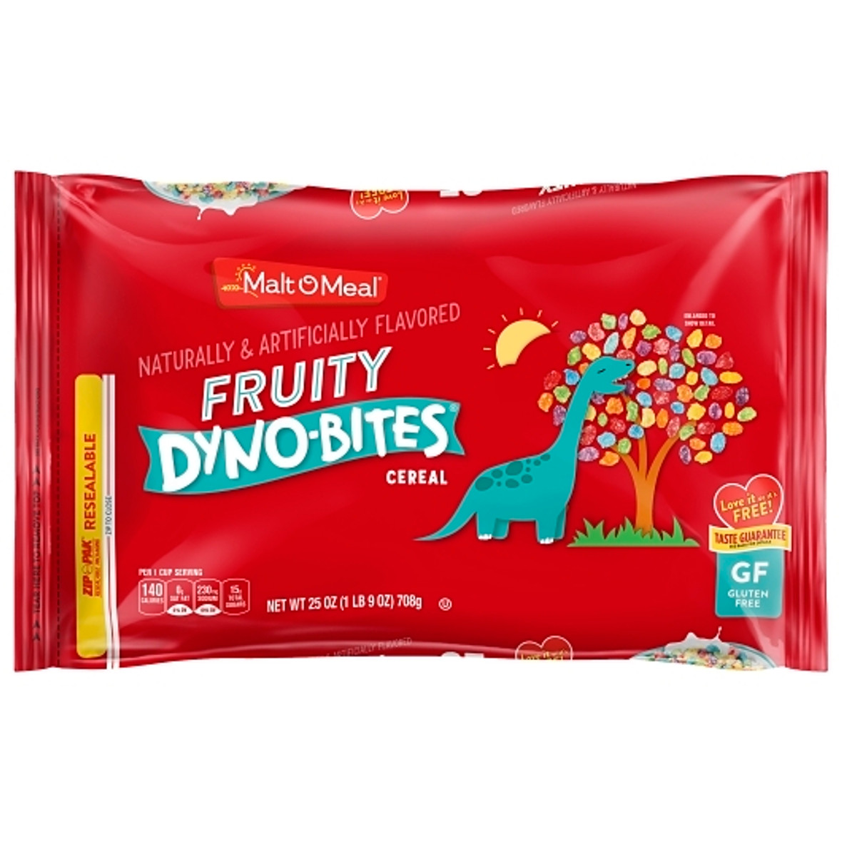 Malt O Meal Fruity Dyno Bytes Cereal, 25 Ounce, 9 Per Case