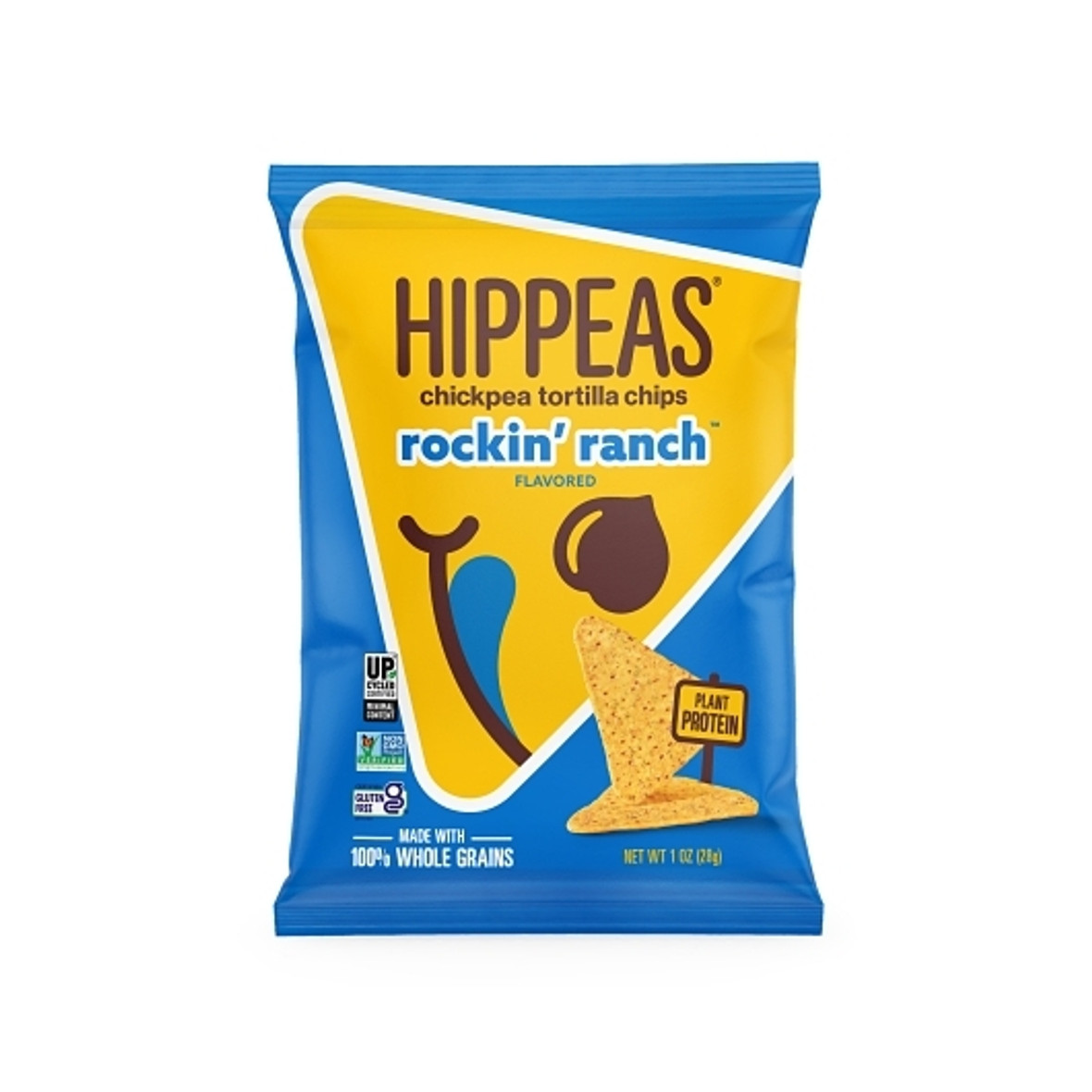 Hippeas Rockin  Ranch Chickpea Tortilla Chips, 1 Ounce, 21 Per Case