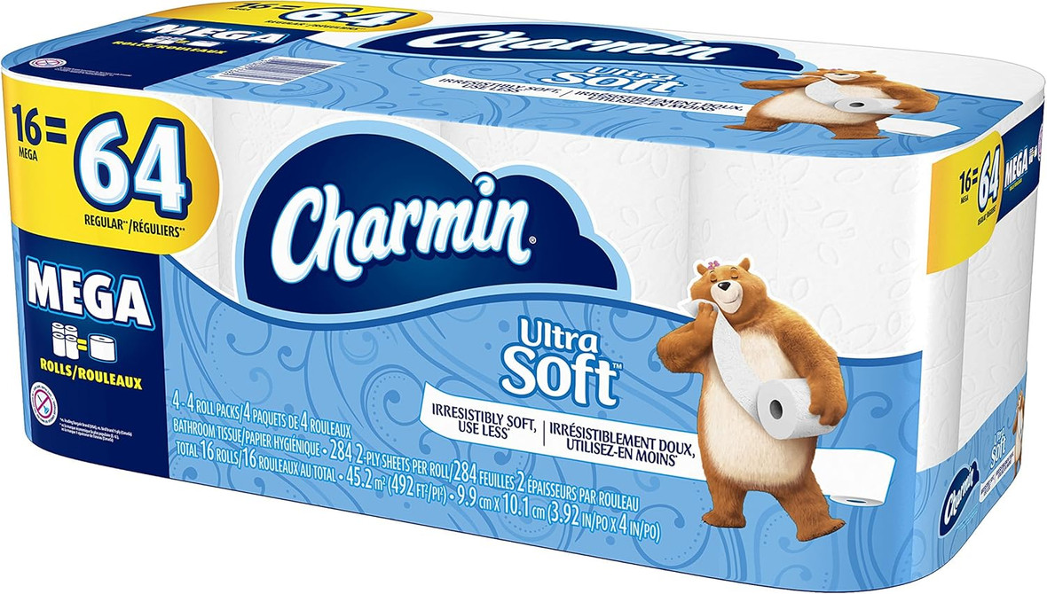 Charmin Ultra Soft Toilet Tissue Unscented, 16 Count