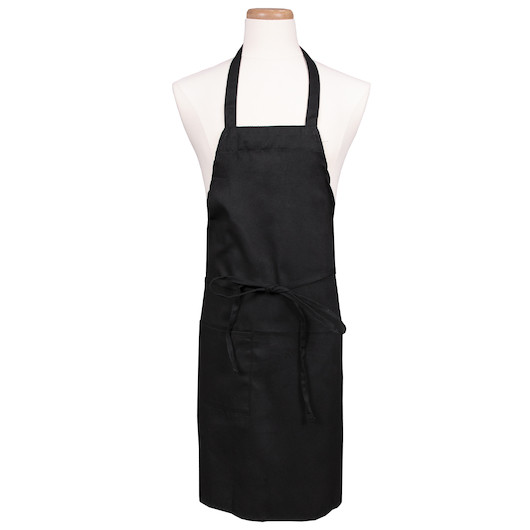 Chef Revival Bib Apron 30X34 Black, 1 Each