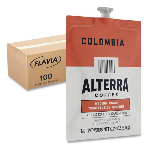 Alterra Columbia Coffee Freshpack, 100/Carton