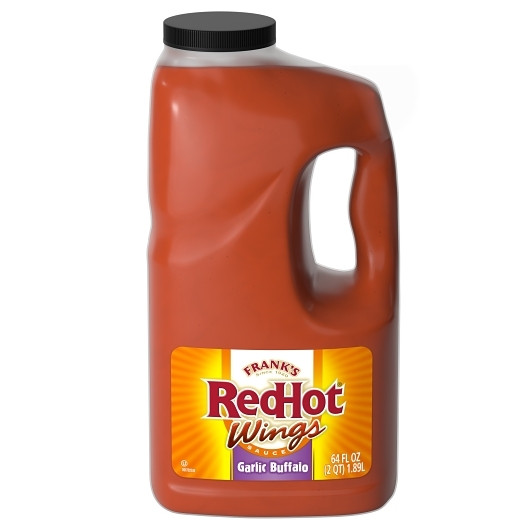 Frank s Redhot Garlic Buffalo Sauce, 0.5 Gallon, 4 Per Case
