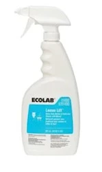 Ecolab Lemon Lift Degreaser Heavy-Duty Kitchen and Bathroom Cleaner with Bleach, 20 OZ, 12/CT