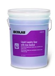 Ecolab Liquid Laundry Sour with Iron Control Laundry Neutralizer, 5 Gallon
