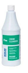Ecolab Scientific Clean Creme Cleanser Lemon Scent Cleaner Multi-Purpose,  32 OZ, 12/CT