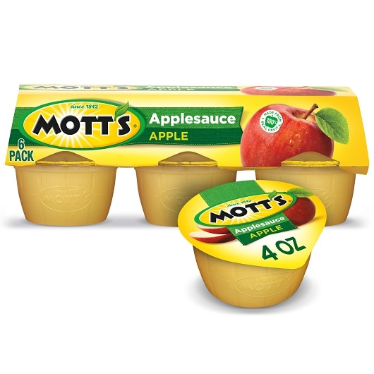 Mott's Original Applesauce Cup, 4 Ounce, 6 Per Pack, 12 Per Case