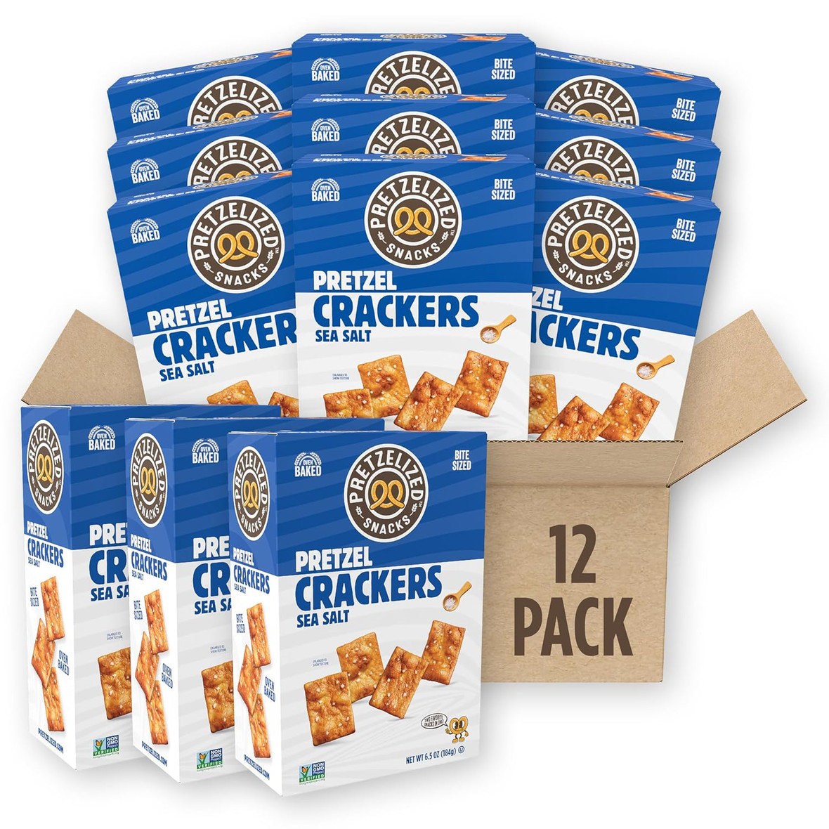 Pretzelized Snacks Sea Salt & Pretzel Crackers, 10.5 Pound