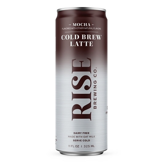Rise Brewing Co. Organic Cold Brew Mocha Coffee Latte, 11 Fluid Ounce, 12 Per Case