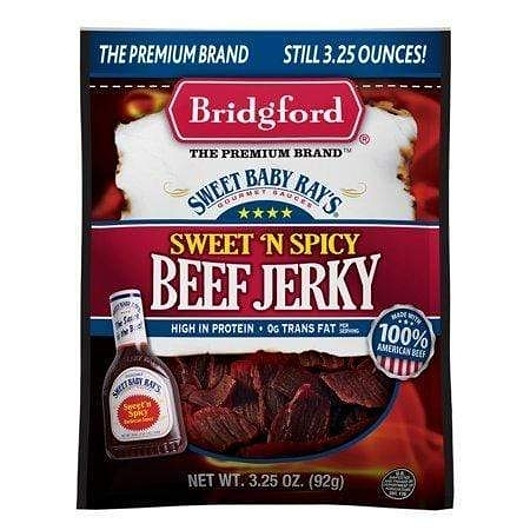 Bridgford Sweet Baby Ray's Sweet N Spicy Beef Jerky, 3.25 Ounce, 8 Per Case
