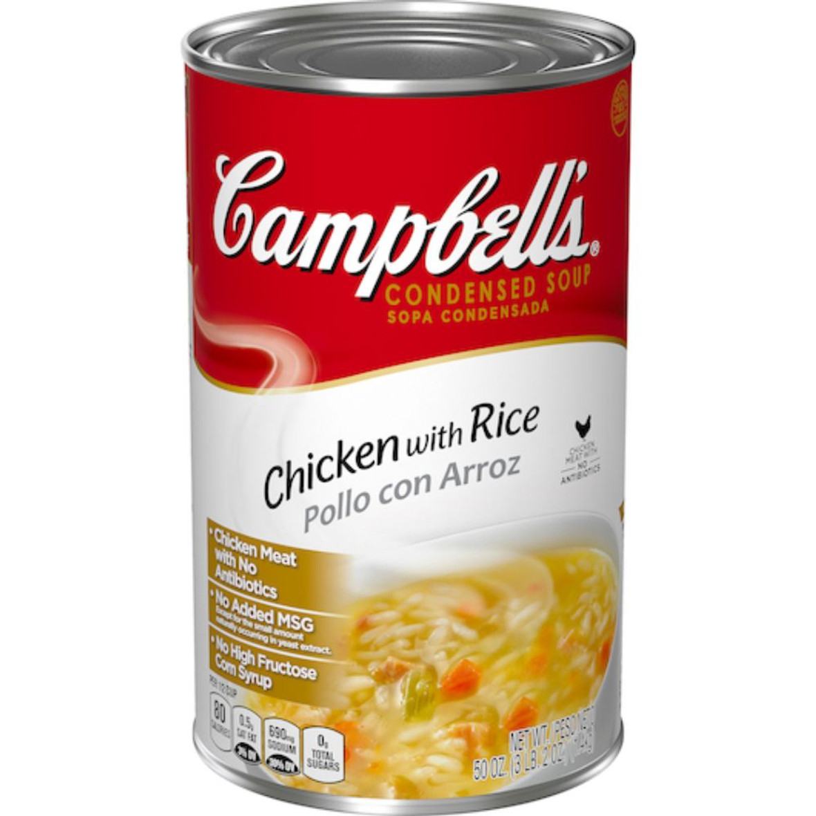 Campbell's Classic Chicken And Rice Condensed Shelf Stable Soup, 50 Ounce